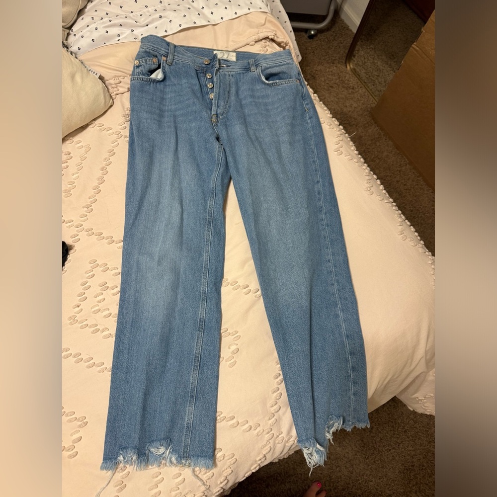 Free People Maggie Mid Rise Jean